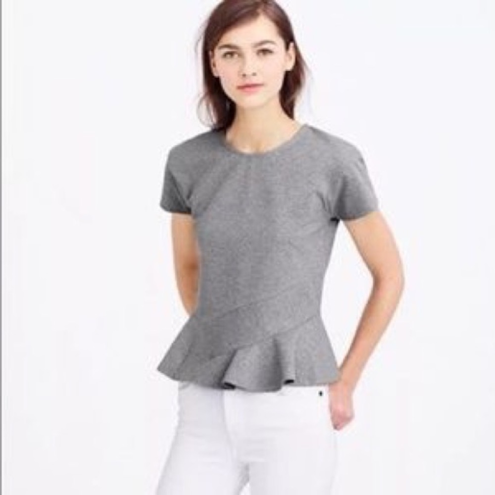 J. Crew Structured Peplum Top